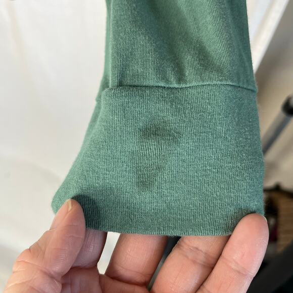 Universal Standard‎ Long Sleeve V Neck Shirt Deep Sea Green Medium READ DETAILS - Picture 7 of 11